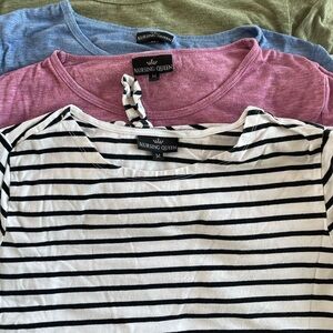 Nursing Queen Striped and Solid Tops Collection